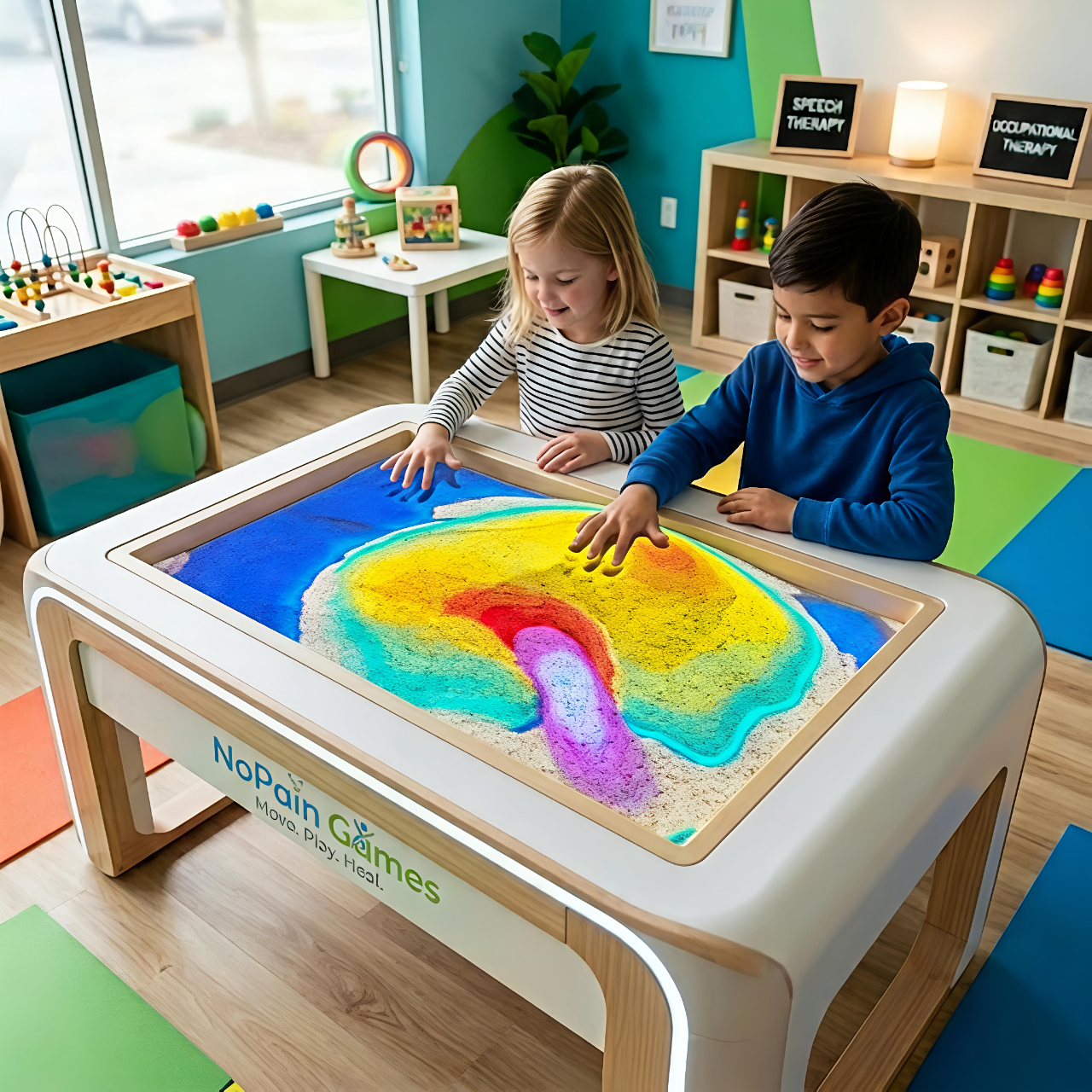 Interactive sandbox gaming therapy system